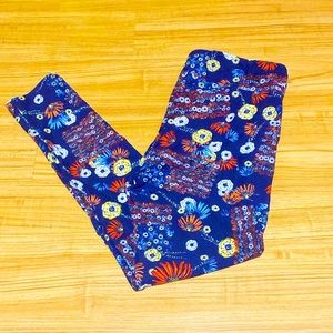 LuLaRoe, Floral, Tall & Curvy Leggings